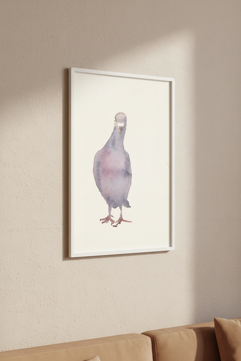 I Don't Like The Way You Are Looking At Me art print framed on a gallery wall